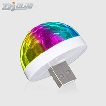 Load image into Gallery viewer, Mini USB LED Disco Light Portable Christmas Party Magic Ball Stage Light Disco Club Colorful Effect Stage Lamp for Mobile Phone
